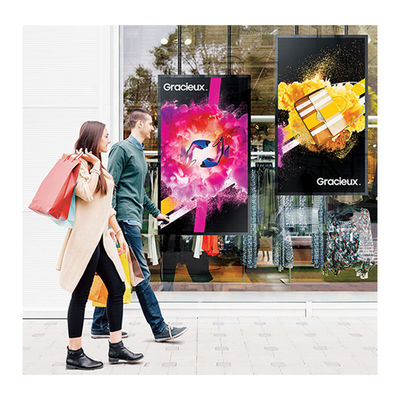 La publicité à hauteur de magasin de module d'affichage d'affichage à cristaux liquides de fenêtre d'éclat de 43 pouces