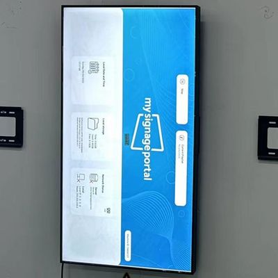 75 pouces Digital fixée au mur annonçant l'affichage d'écran 3500nit 3840x2160