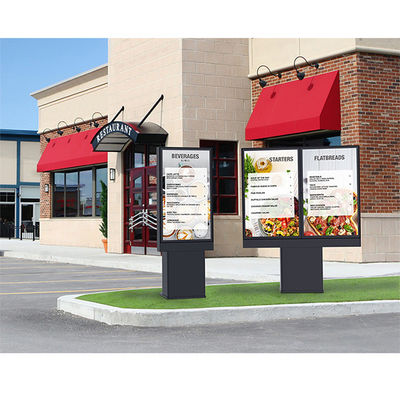 commande extérieure du Signage 55inch par entreprise 3000nits de panneaux de menu la petite