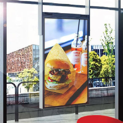 Signage d'intérieur de Digital de 65 pouces dégrossi par double d'affichage numérique pour les écoles 3840x2160 de restaurants