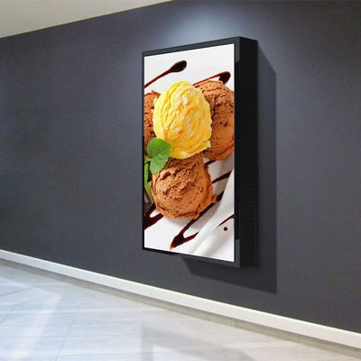 Fenêtre lumineuse à hauteur de bâti de mur d'affichage d'affichage à cristaux liquides de fenêtre de 43 pouces faisant face à l'affichage commercial