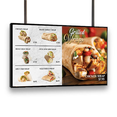 55 pouces personnalisé Centre commercial affichage publicitaire numérique affichage du menu écran du tableau
