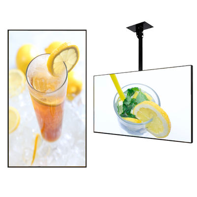 Module d'affichage publicitaire LCD ultra étroit Tableaux de menus numériques pour restaurants