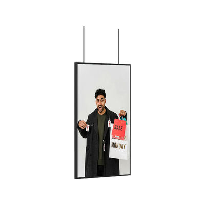 Affichage d'affichage numérique de 55 pouces Vitrine commerciale LCD Écran publicitaire