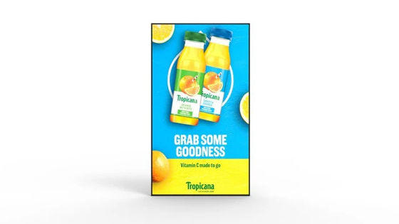 Affichage à fenêtre à une seule face de qualité commerciale de 55