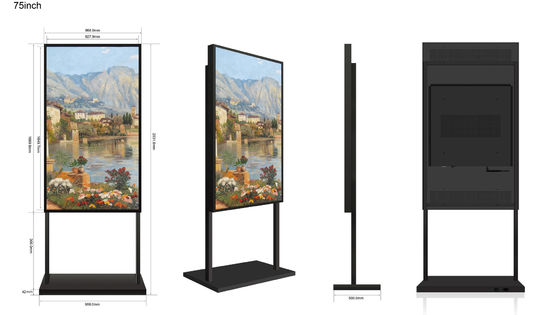 Affichage LCD de 75 pouces Ultra HD 2500-5000nits