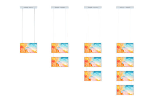 Affichage LCD de la fenêtre FHD de 27 pouces 2000nits Monture suspendue